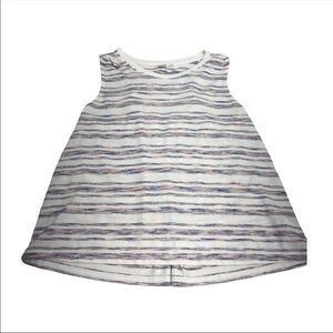 Gap pink & blue stripe soft spun sleeveless top size Medium